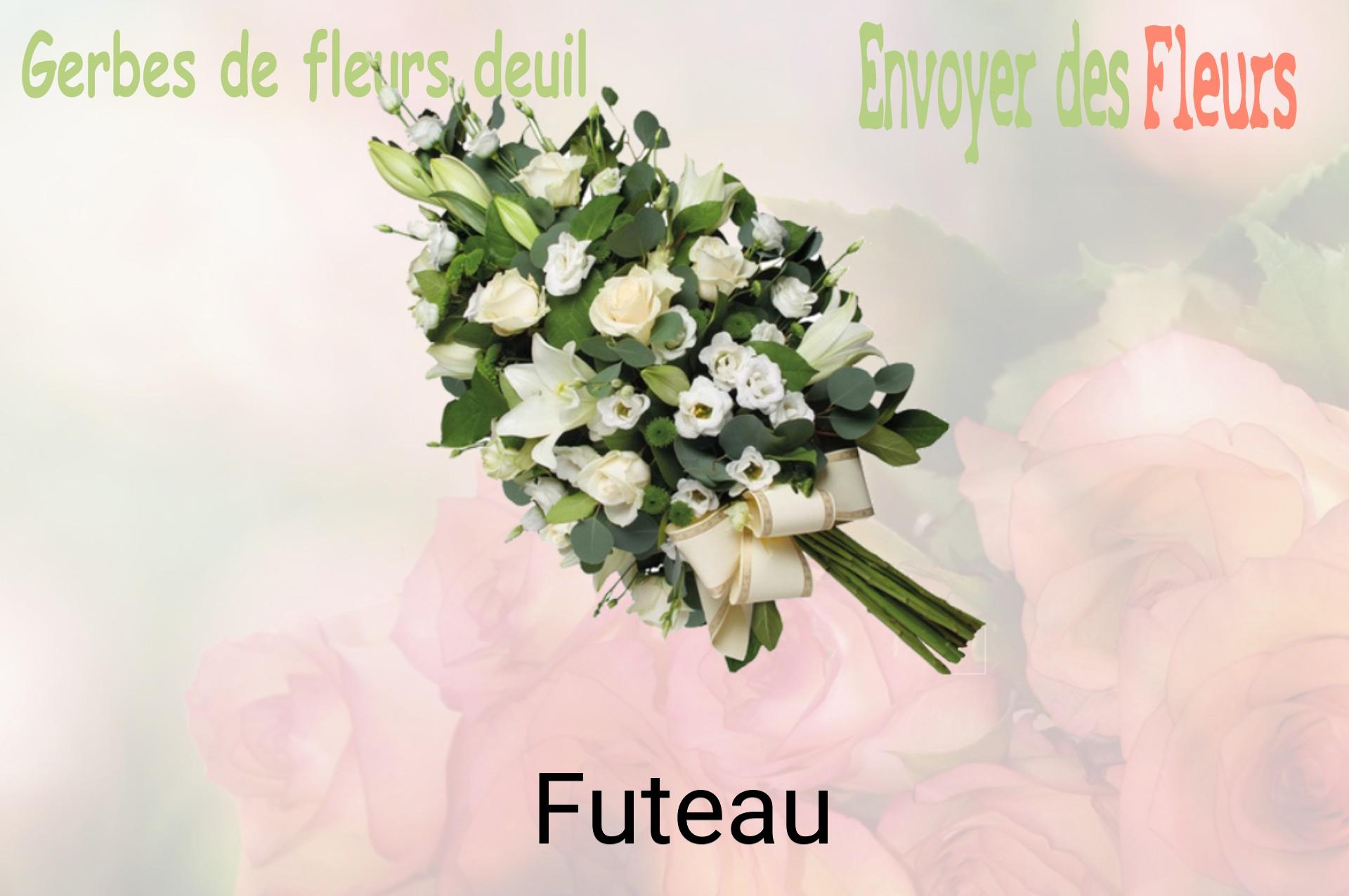 Gerbe de fleurs de deuil livrée à Futeau